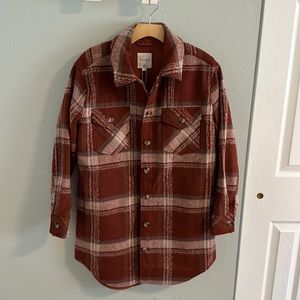 Rust Plaid Shacket